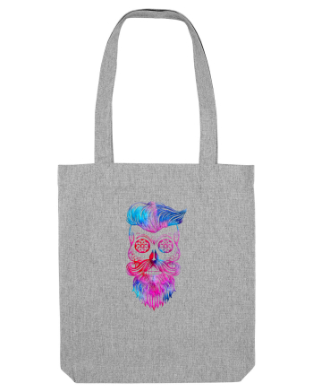 Funky Hipster Skull Heather Grey