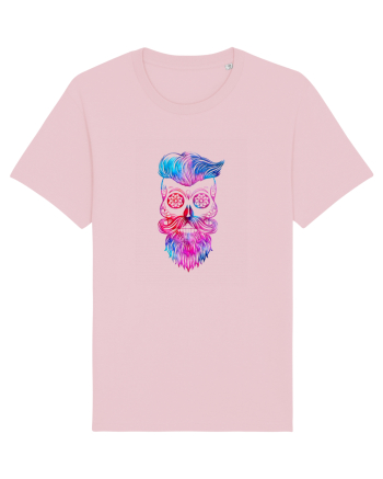 Funky Hipster Skull Cotton Pink