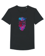 Funky Hipster Skull Tricou mânecă scurtă guler larg Bărbat Skater