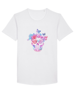 Funky Her Skull Tricou mânecă scurtă guler larg Bărbat Skater