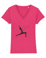 Yoga for Soul Tricou mânecă scurtă guler V Damă Evoker