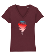 temelie #5 Tricou mânecă scurtă guler V Damă Evoker