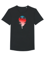 temelie #5 Tricou mânecă scurtă guler larg Bărbat Skater