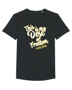 This is my Dose of freedom Tricou mânecă scurtă guler larg Bărbat Skater