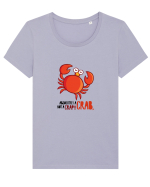 Absolutely A Crab, Not A Crap! Tricou mânecă scurtă guler larg fitted Damă Expresser