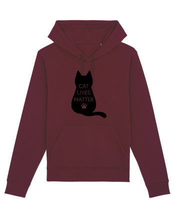 Cat Lives Matter Burgundy