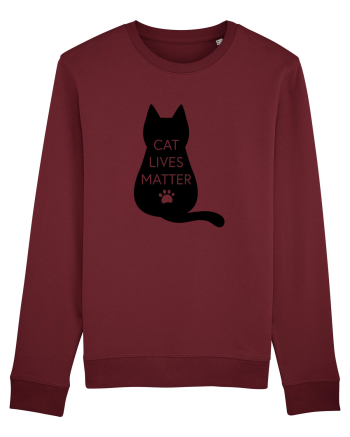 Cat Lives Matter Burgundy