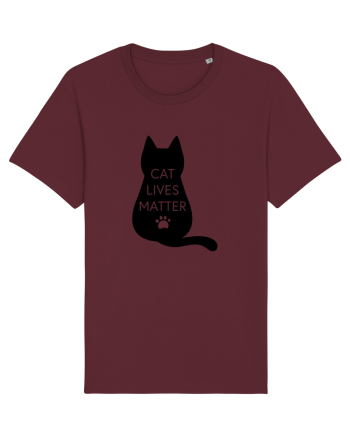 Cat Lives Matter Burgundy