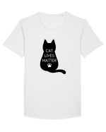 Cat Lives Matter Tricou mânecă scurtă guler larg Bărbat Skater