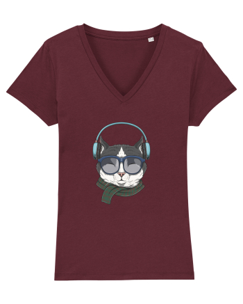 Cat Music Burgundy