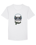 Cat Music Tricou mânecă scurtă guler larg Bărbat Skater