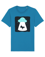 OZN Albastru Tricou mânecă scurtă Unisex Rocker