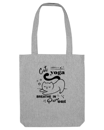 Cat Yoga Heather Grey