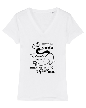 Cat Yoga White