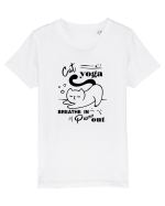 Cat Yoga Tricou mânecă scurtă  Copii Mini Creator