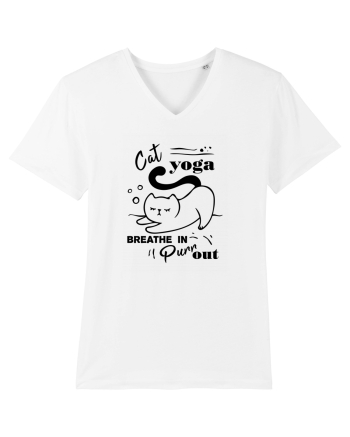 Cat Yoga White