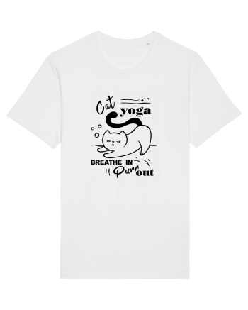 Cat Yoga White
