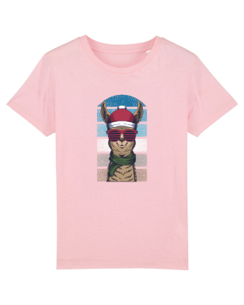 Christmas Llama  Cotton Pink