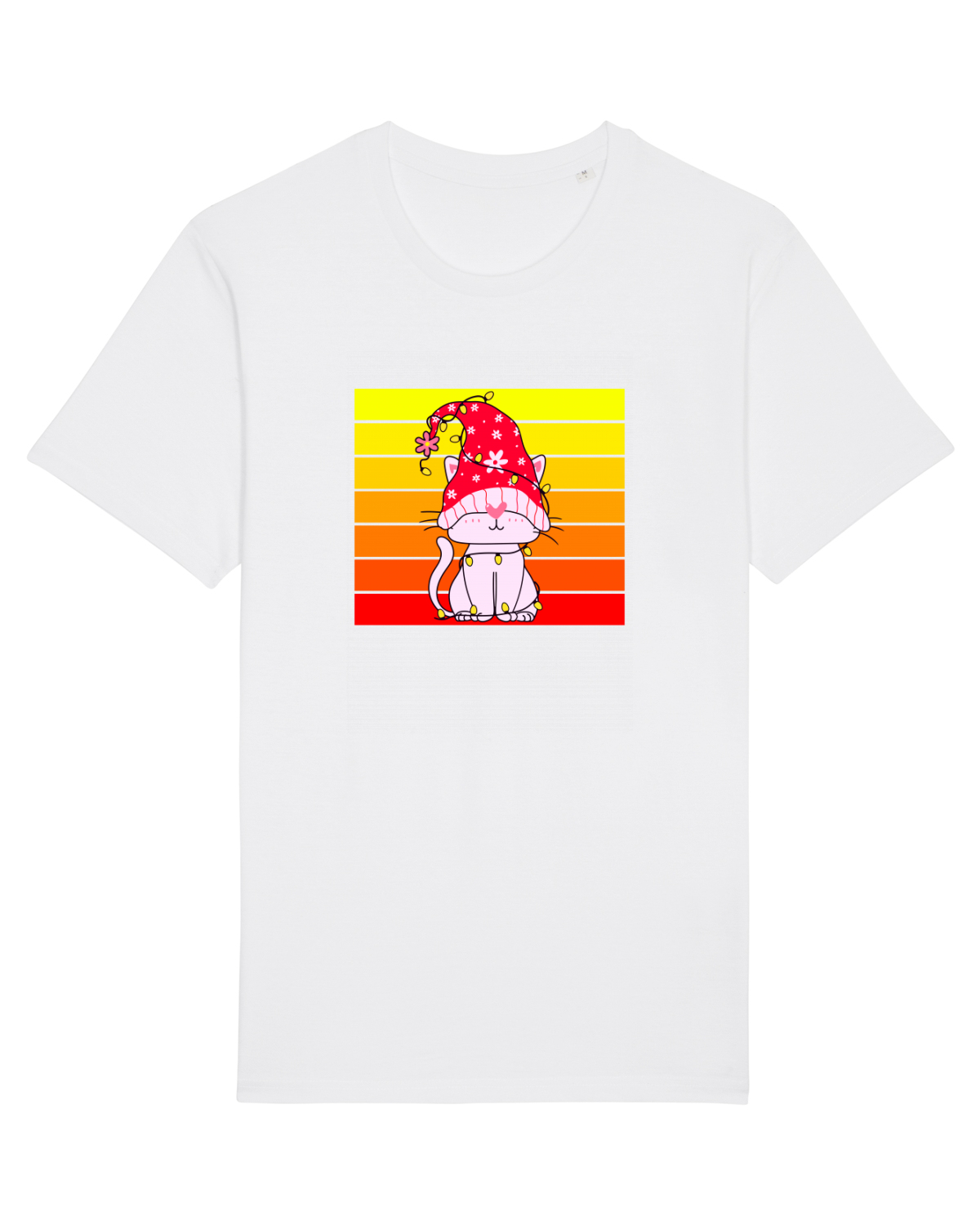 Tricou mânecă scurtă Unisex Rocker White