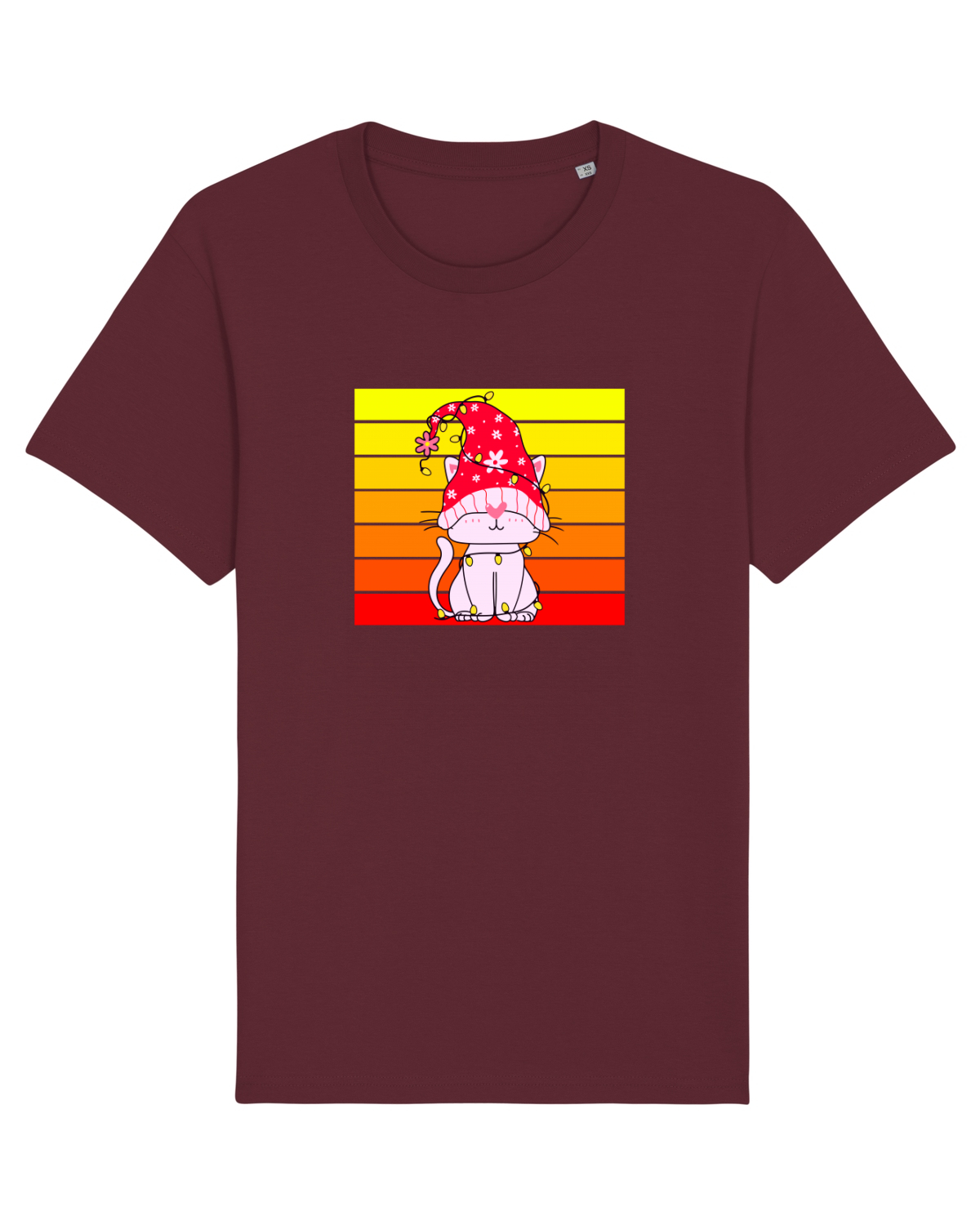 Tricou mânecă scurtă Unisex Rocker Burgundy