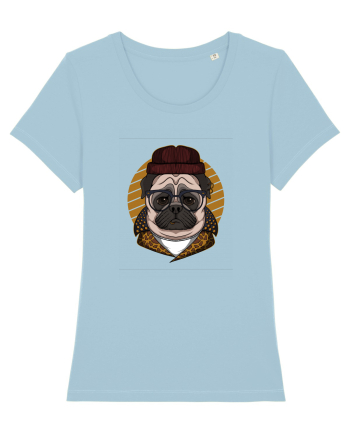 Be Cool Pug Sky Blue