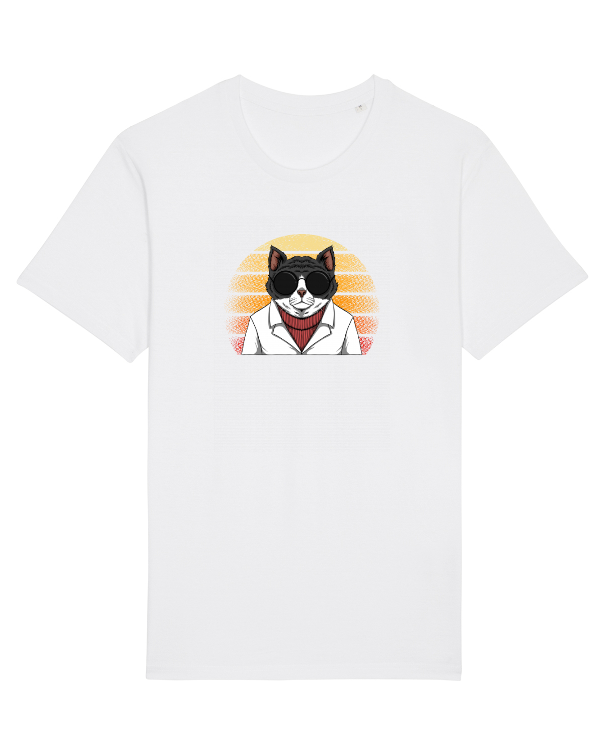 Tricou mânecă scurtă Unisex Rocker White
