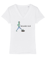 Deschide ochii Tricou mânecă scurtă guler V Damă Evoker