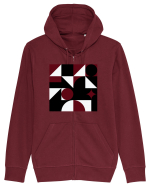 Arta Abstracta Modernista Hanorac cu fermoar Unisex Connector
