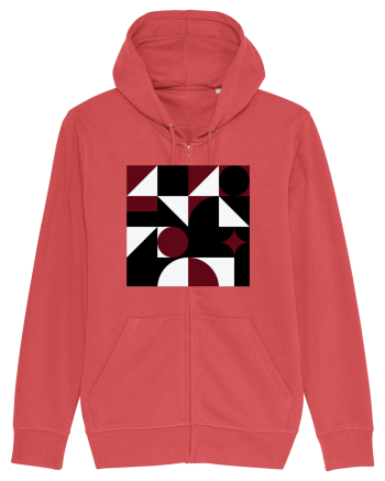 Arta Abstracta Modernista Carmine Red