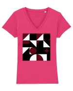 Arta Abstracta Modernista Tricou mânecă scurtă guler V Damă Evoker