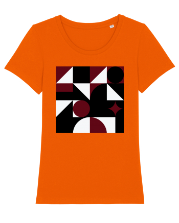 Arta Abstracta Modernista Bright Orange
