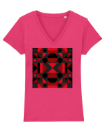 Arta Abstracta Modernista Tricou mânecă scurtă guler V Damă Evoker