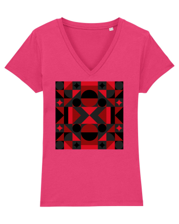 Arta Abstracta Modernista Raspberry