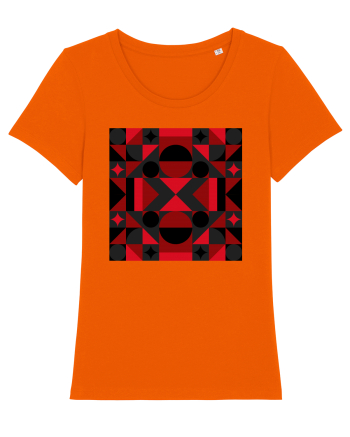 Arta Abstracta Modernista Bright Orange