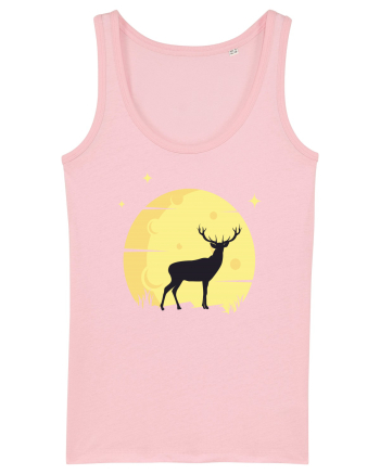 Cerb la Lună Galbenă Cotton Pink