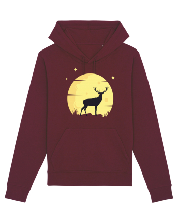 Cerb la Lună Galbenă Burgundy