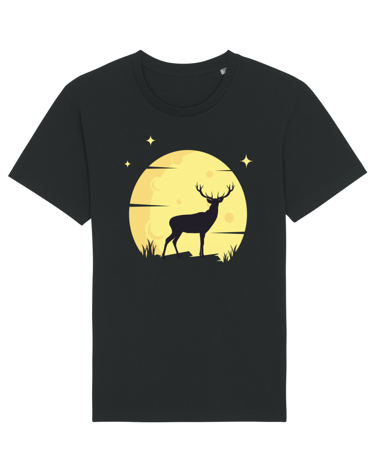 Tricou mânecă scurtă Unisex Rocker Black