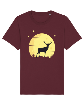 Cerb la Lună Galbenă Burgundy