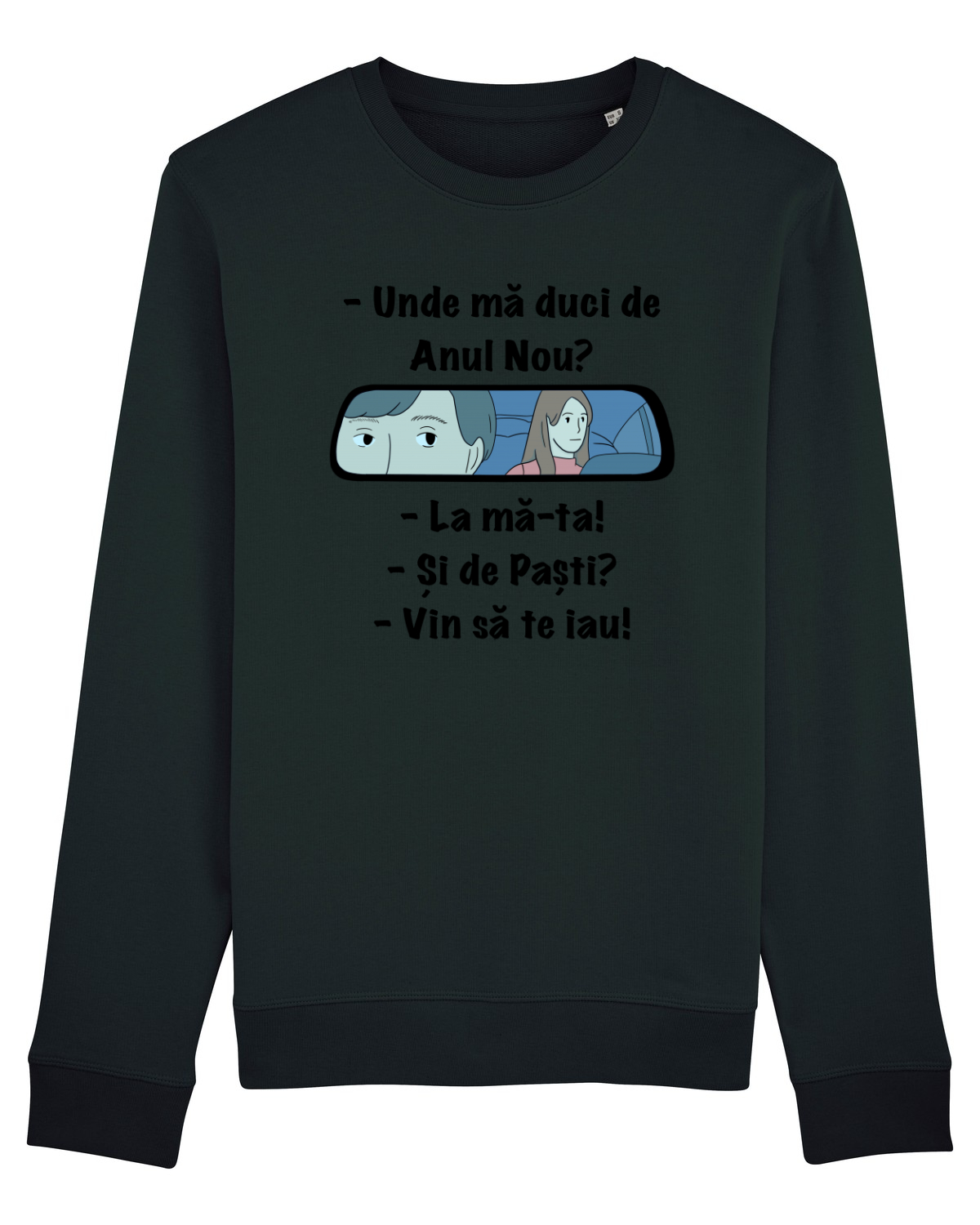 Bluză mânecă lungă Unisex Rise Black