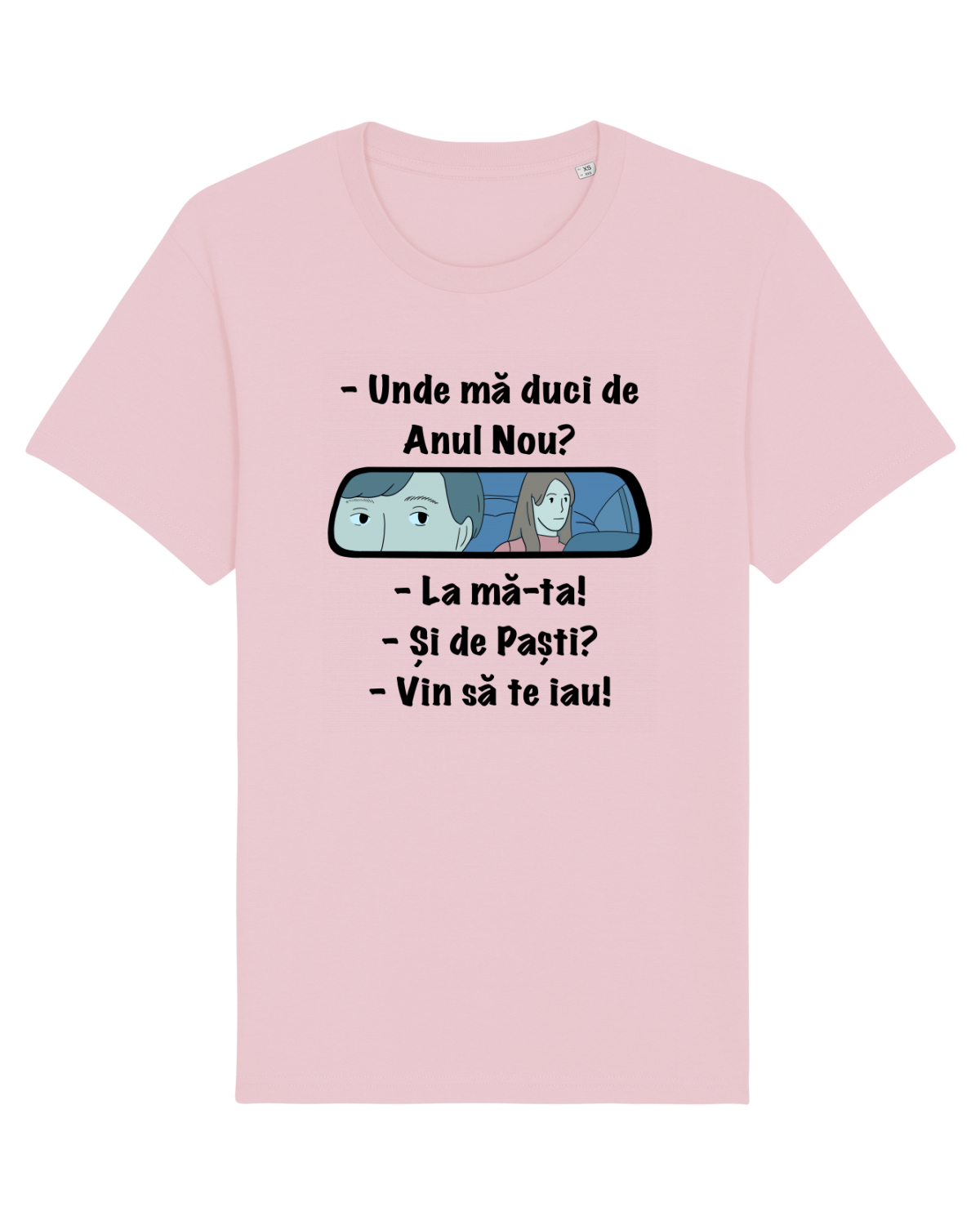 Tricou mânecă scurtă Unisex Rocker Cotton Pink