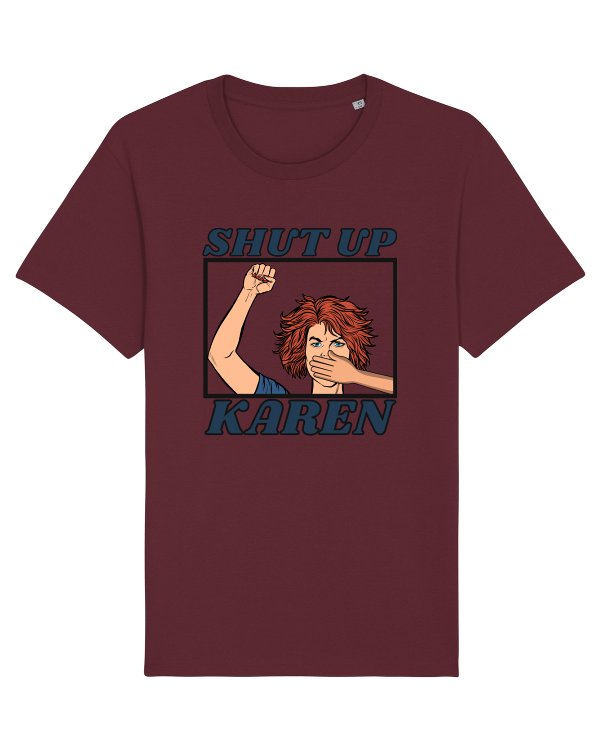 Tricou mânecă scurtă Unisex Rocker Burgundy