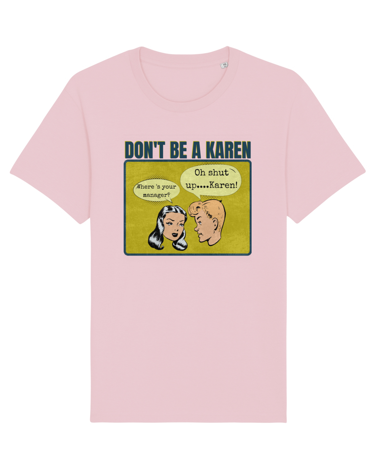 Tricou mânecă scurtă Unisex Rocker Cotton Pink