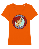 Shut Up Karen Meme Tricou mânecă scurtă guler larg fitted Damă Expresser