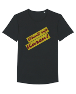 Shut Up Karen Meme Tricou mânecă scurtă guler larg Bărbat Skater