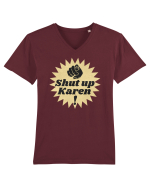 Shut Up Karen Meme Tricou mânecă scurtă guler V Bărbat Presenter
