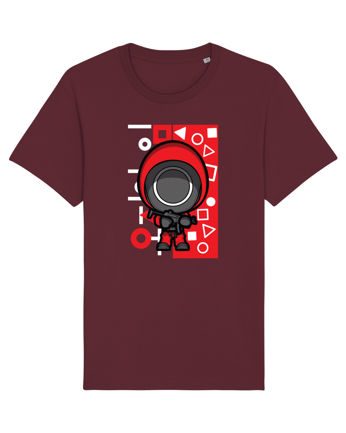 Tricou mânecă scurtă Unisex Rocker Burgundy