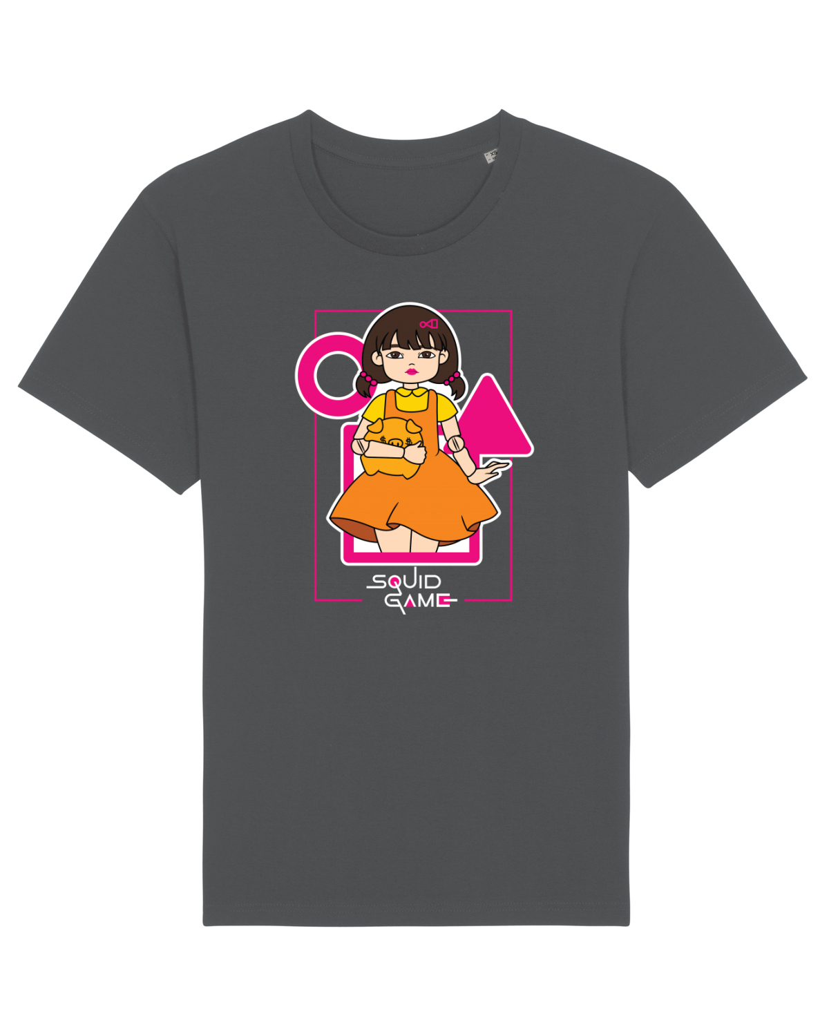 Tricou mânecă scurtă Unisex Rocker Anthracite