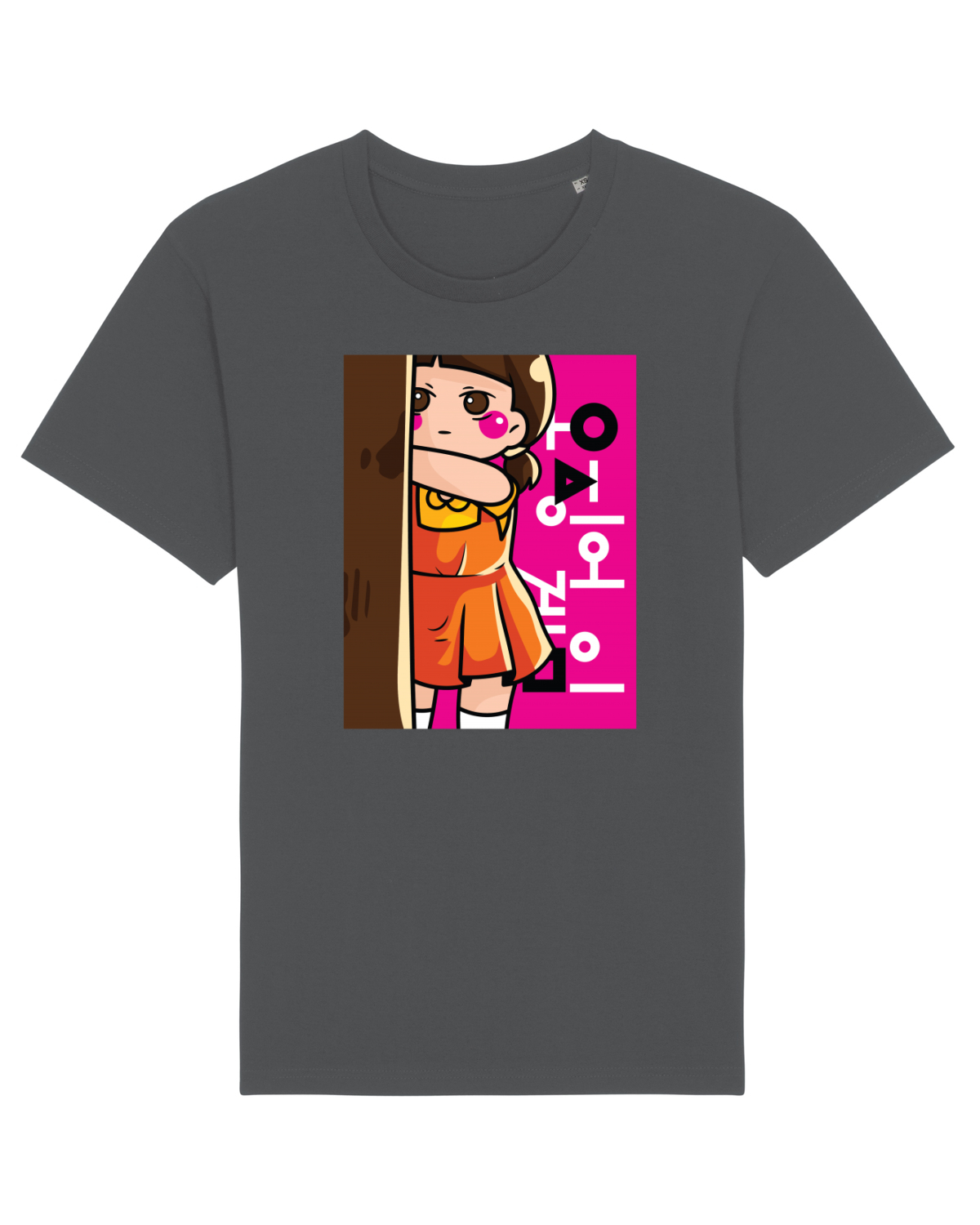 Tricou mânecă scurtă Unisex Rocker Anthracite