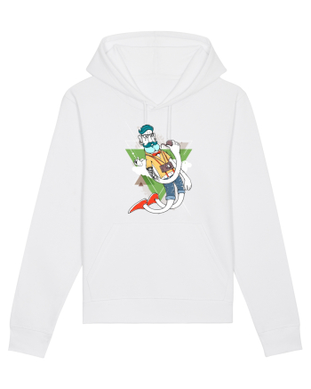 Hipster Cartoon White
