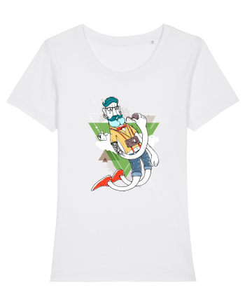 Hipster Cartoon White